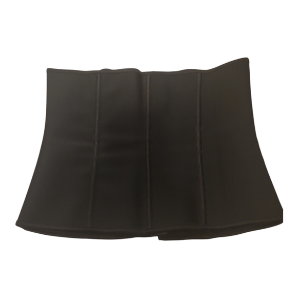 100% Latex Black Corset Top Under Bust Small S Adjustable Shirley of Hollywood - Picture 2 of 6